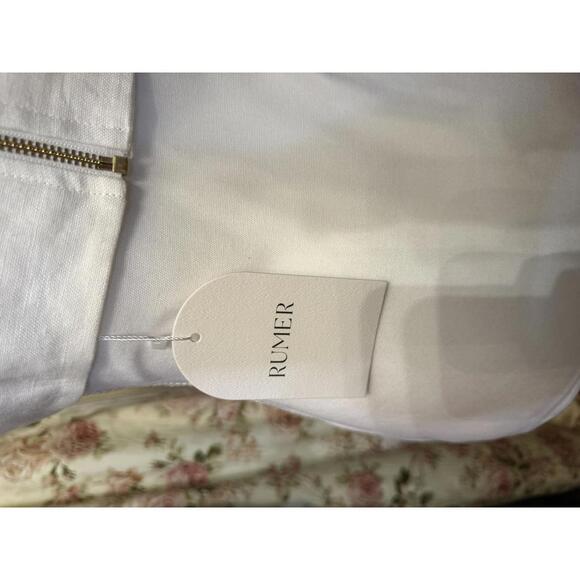 NWT! RUMER Avalon Crop Top White Medium - Picture 4 of 5